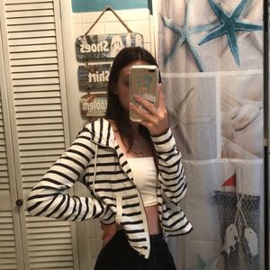 american eagle cropped zip up jacket